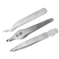 Stainless steel eyebrow tweezers eyebrow clip three holes and heavily eyebrow clip